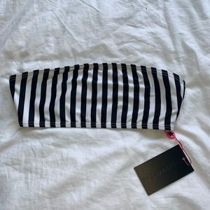 PACSUN black and white striped bikini top